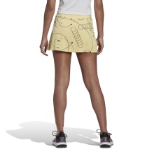 adidas Tennisrock Club Graphic Aeroready 2022 (integrierte Tight mit Balltaschen) gelb Damen